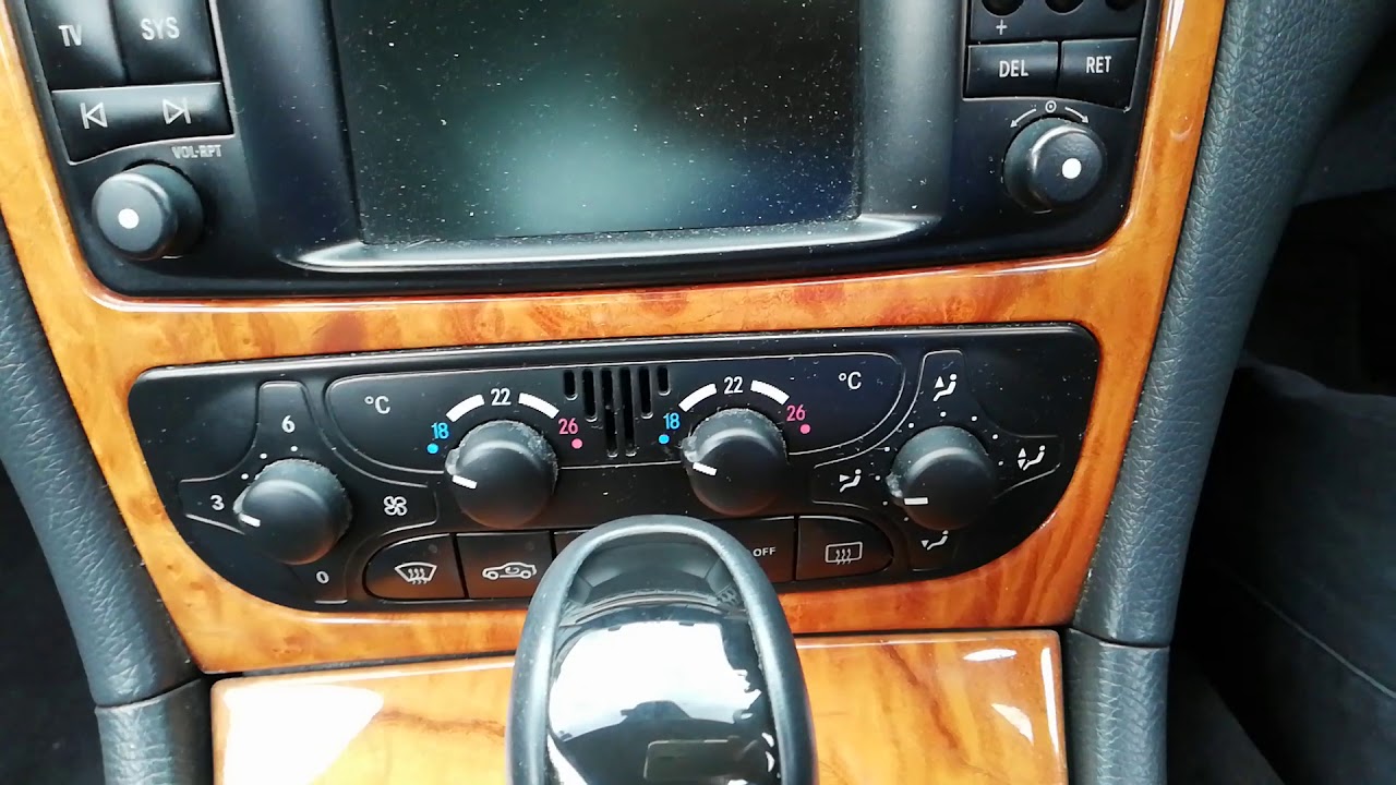 Как использовать функцию &laquo;Летний комфорт&raquo; на Mercedes CLK 320 W209
