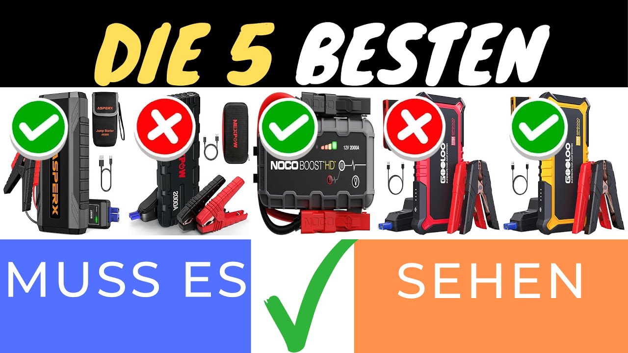 DIE BESTEN STARTHILFE-POWERPACKS 2025: 2000A FÜR DEIN AUTO 🚗⚡️ | MR WERKZEUGE