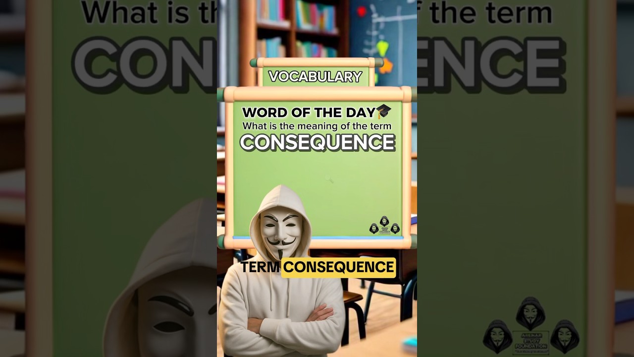 Meaning of consequence #wordsandtheirmeaning #shorts #viral #educaional #viralshorts