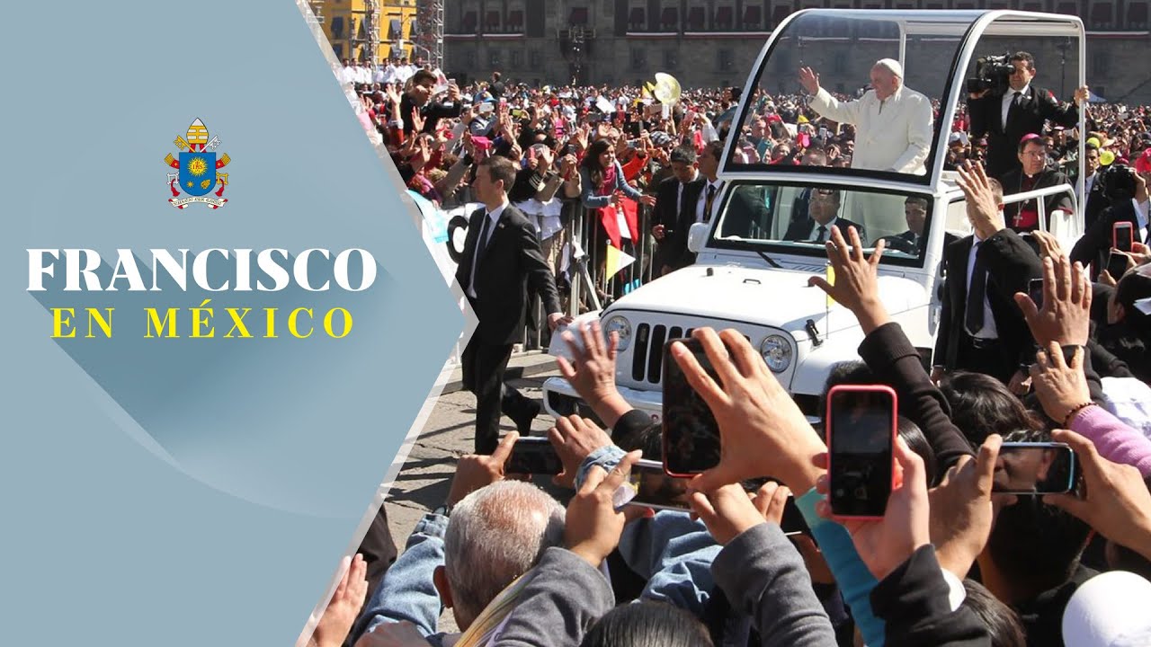 Papa Francisco recorre plancha del Zócalo y saluda a mexicanos / Francisco en México