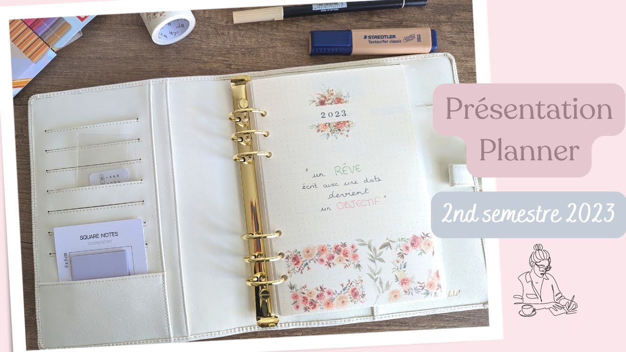 Présentation planner 2023 | Mise en page annuelle | Minimaliste