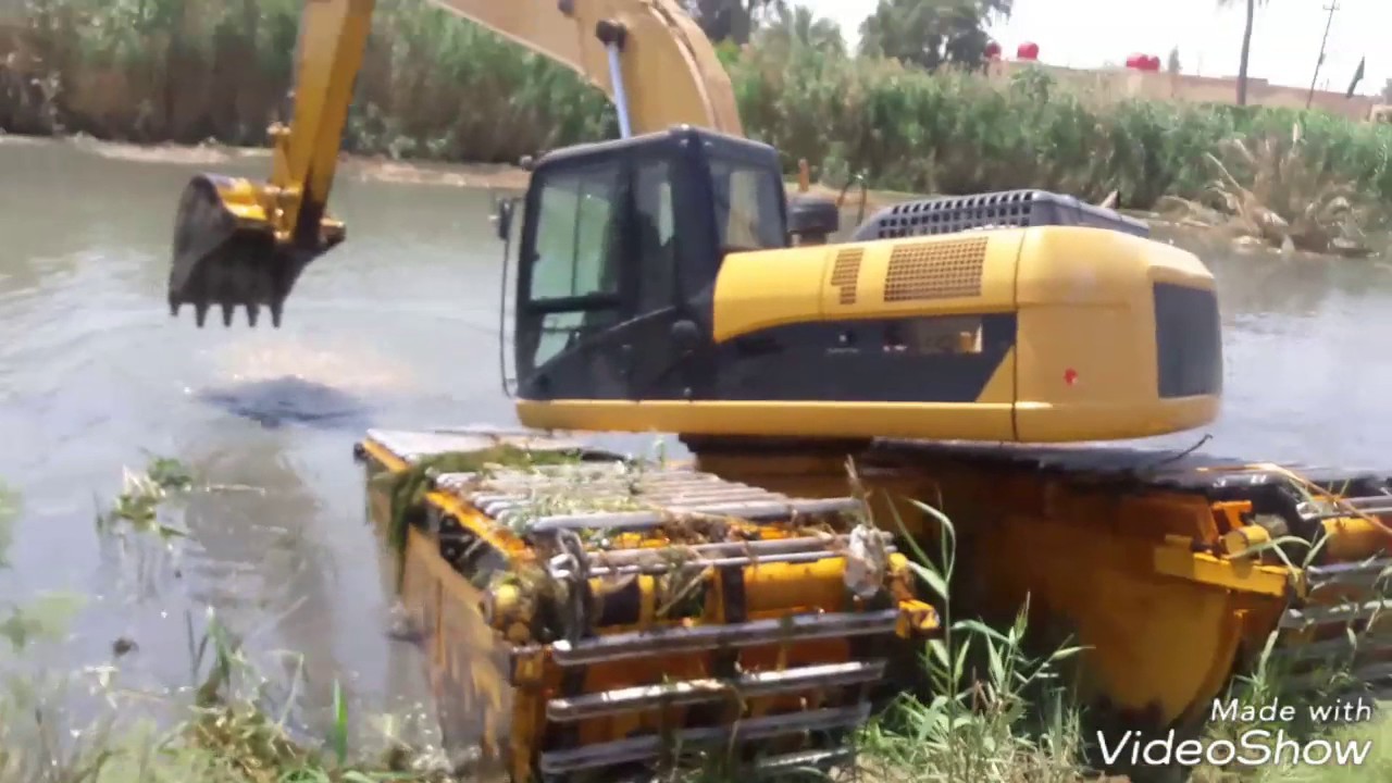 حفاره برمائيه في شط الديوانيه