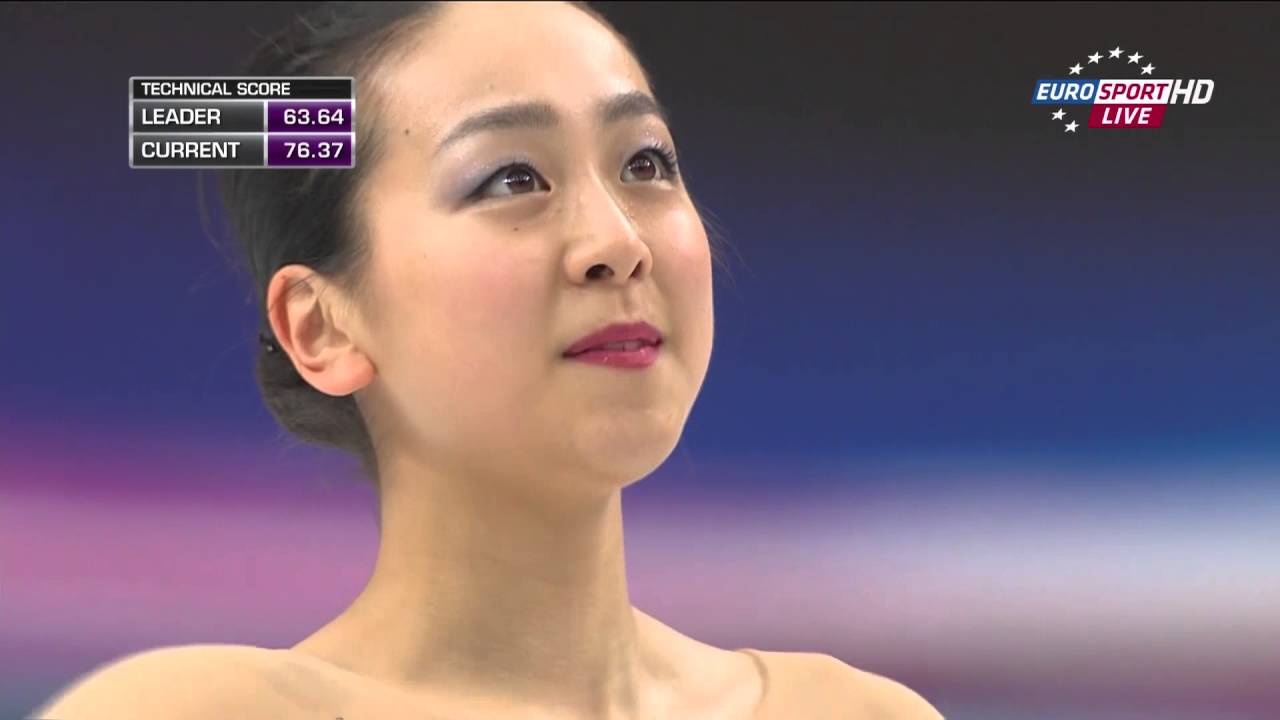 Mao Asada Worlds 2014 FS (Eurosport RU)