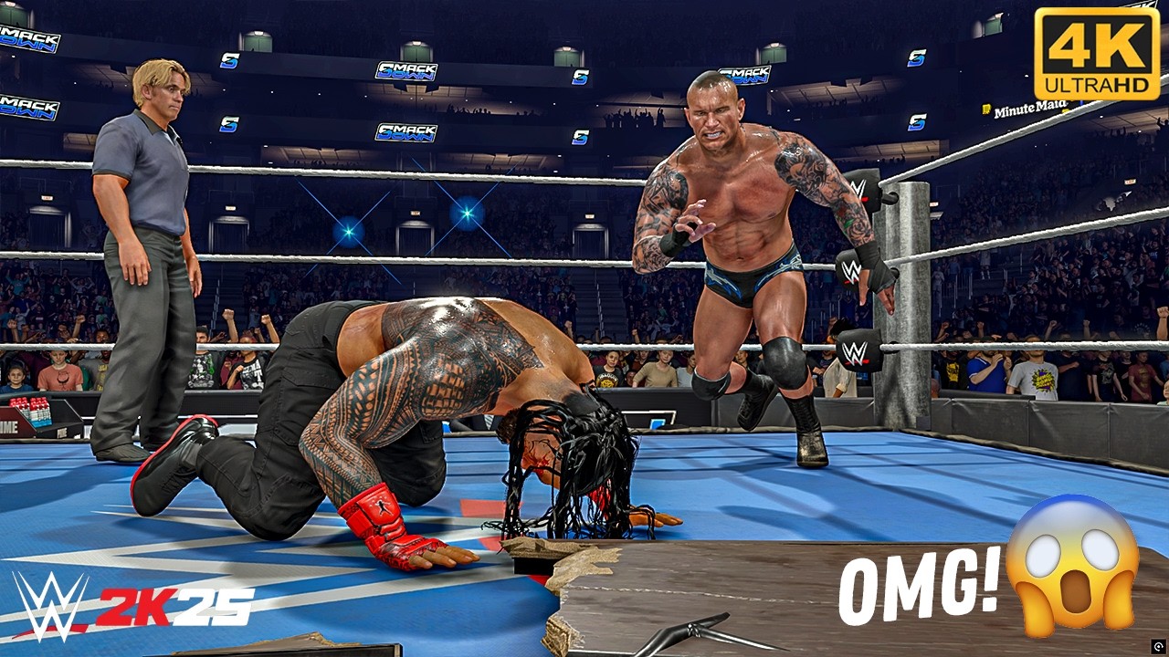 WWE 2K25 - Randy Orton vs. Roman Reigns - No Holds Barred Match | PC [4K60]