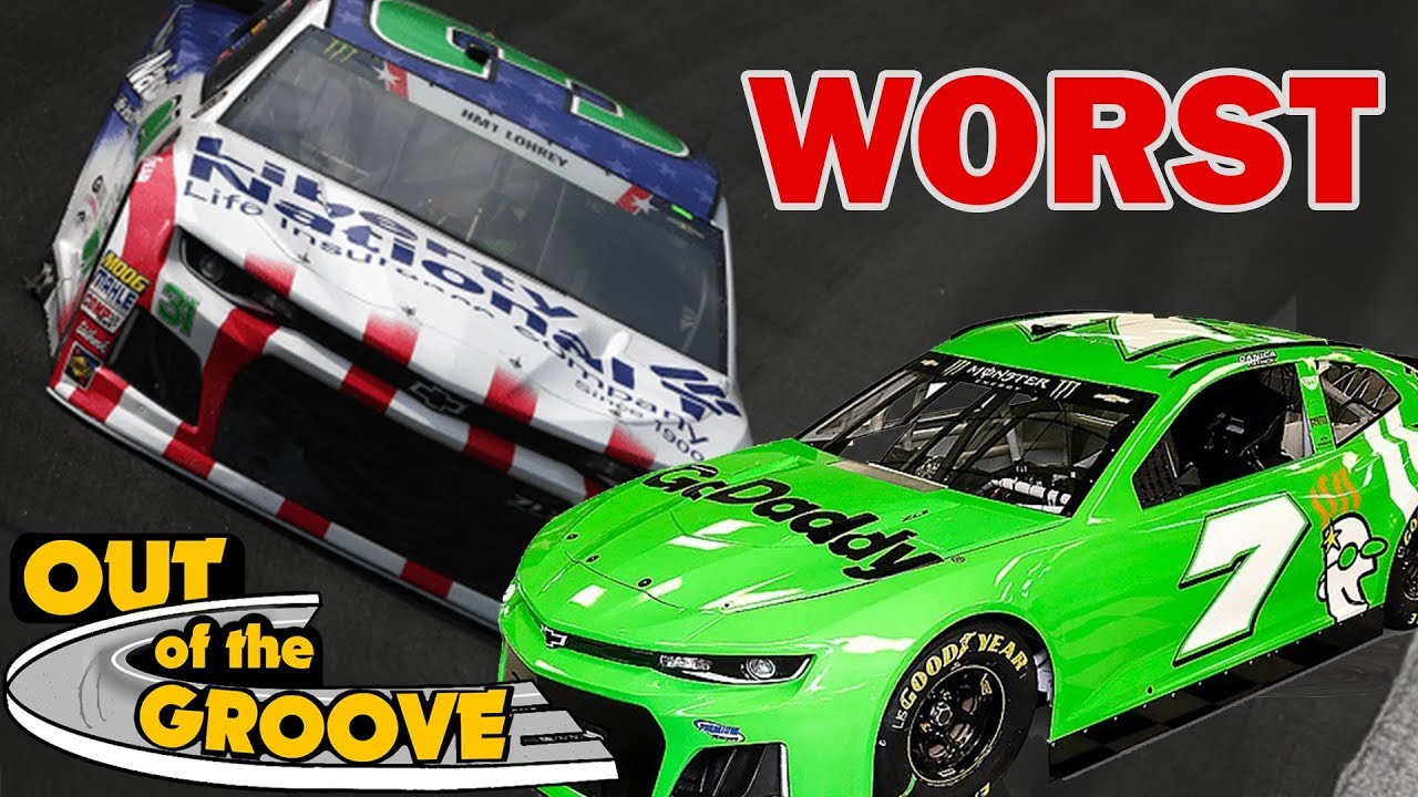 10 худших схем окраски болидов NASCAR в 2018 году | Out of the Groove