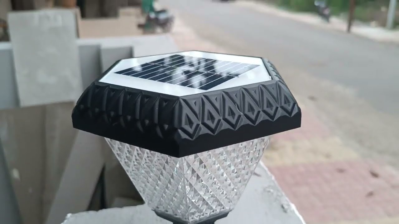 सोलर गेट लॅम्प Unboxing And Fiting...