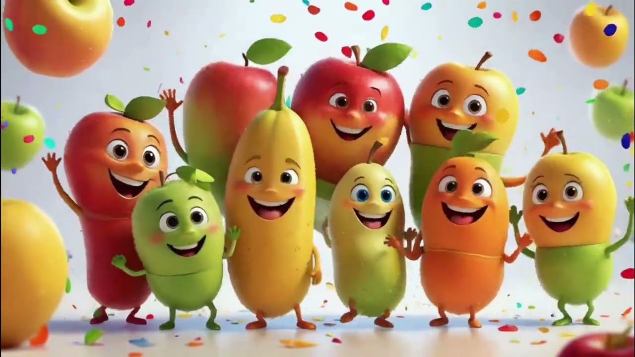 Fruity Friends | 3D Animated Kids Rhyme & Learning Song | Learning & Entertainment | Fun Rhymes