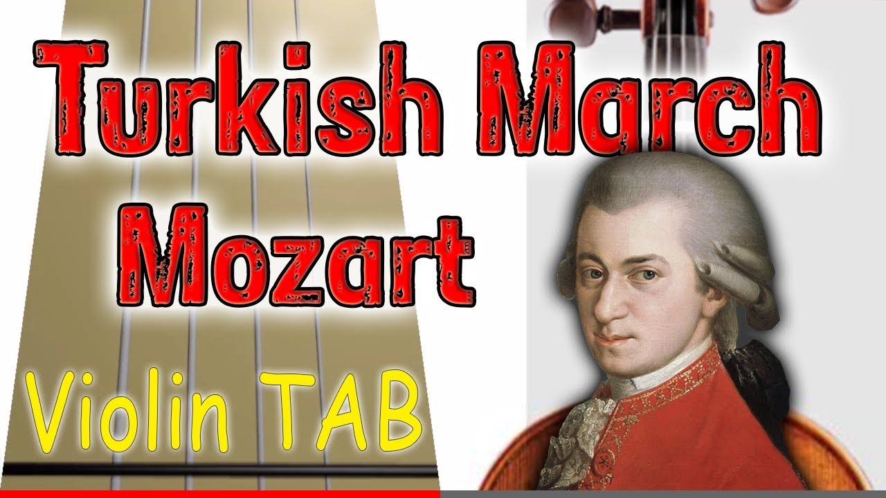 Turkish March - Mozart - Violin - Play Along Tab Tutorial