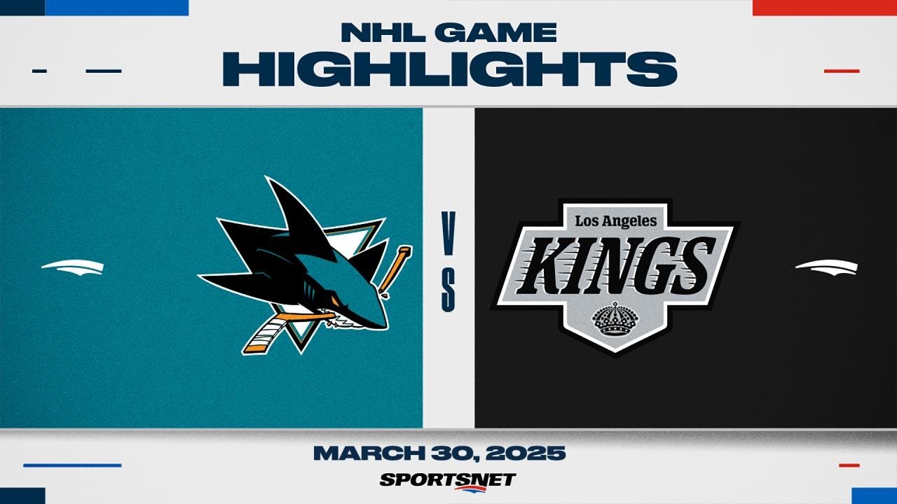 NHL Highlights | Sharks vs. Kings - March 30, 2025