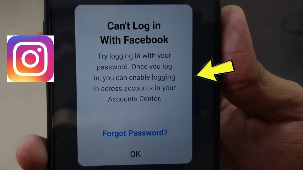 Instagram Fix Can't Login with Facebook Problem Solved