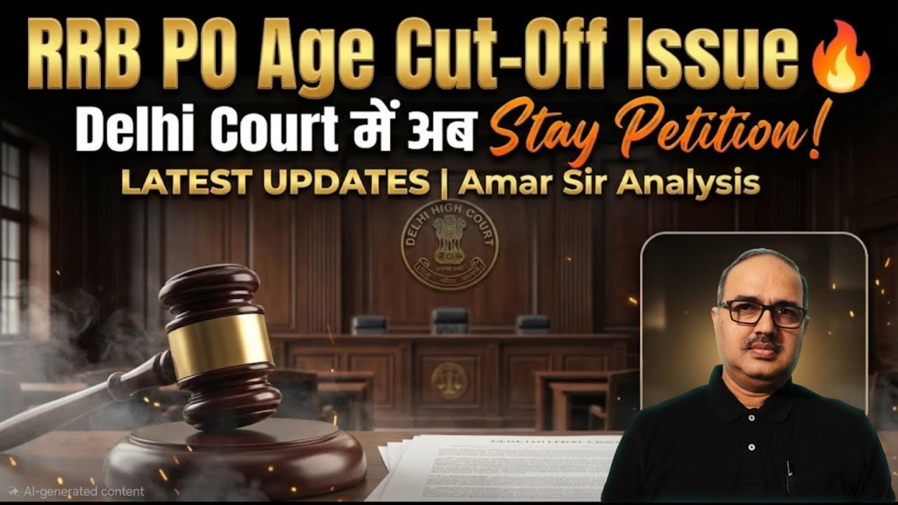 RRB PO Age Cut-Off Issue 🔥 Delhi Court में अब Stay Petition ! Latest Updates | Amar Sir Analysis