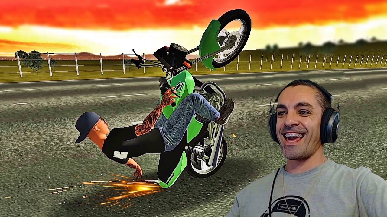 VIREI PILOTO DO GRAU E FIZ VÁRIAS MANOBRAS - Moto Wheelie 3D