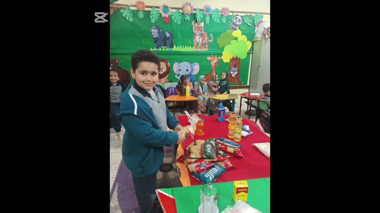 مساهمة أطفالنا الحلوين بالخير فى شهر الخير💚💚💚