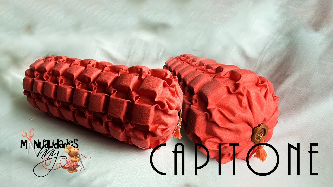 cojín caramelo super facil- capitone o drapeado| Manualidades Anny