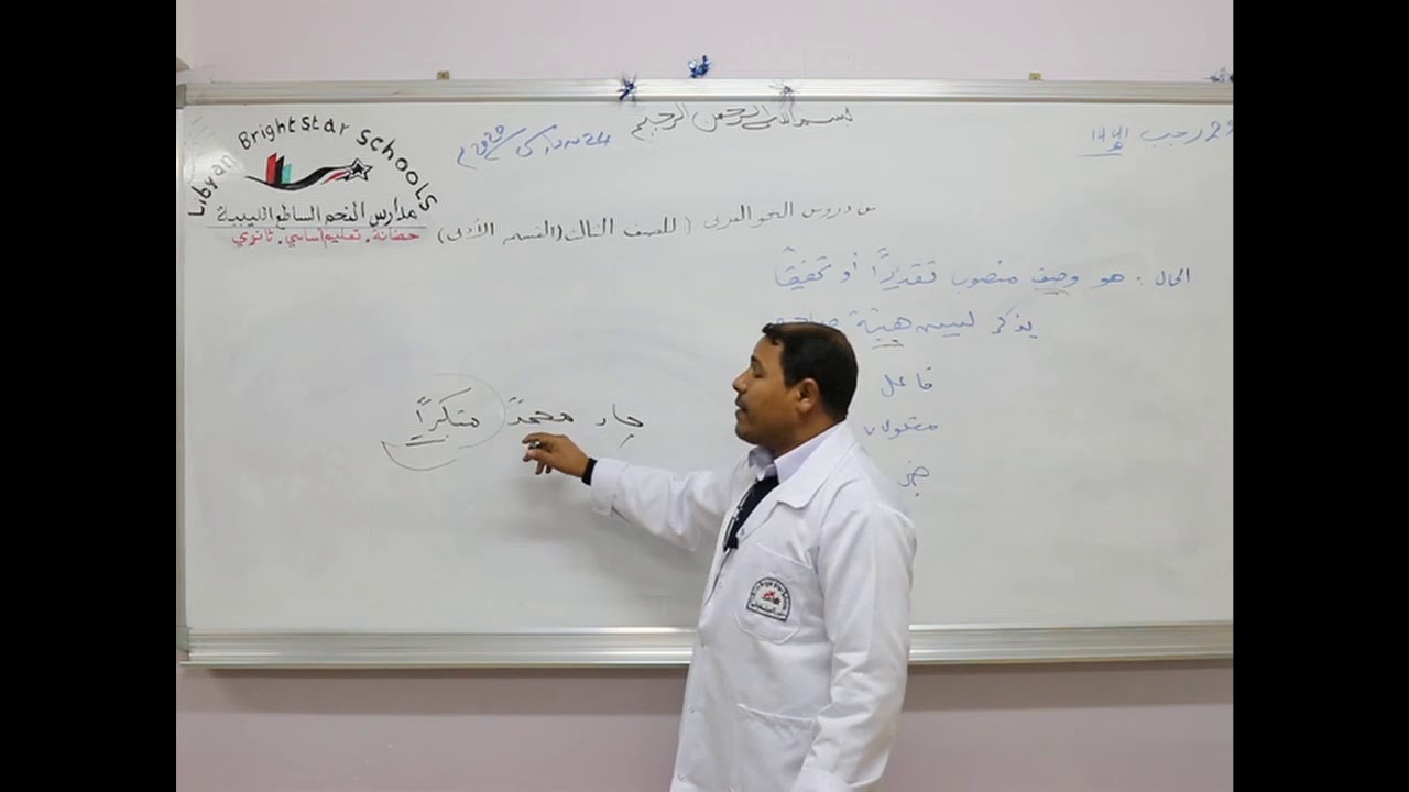 مادة اللغة العربية للصف الثالث الثانوي (الأدبي) _ الحال