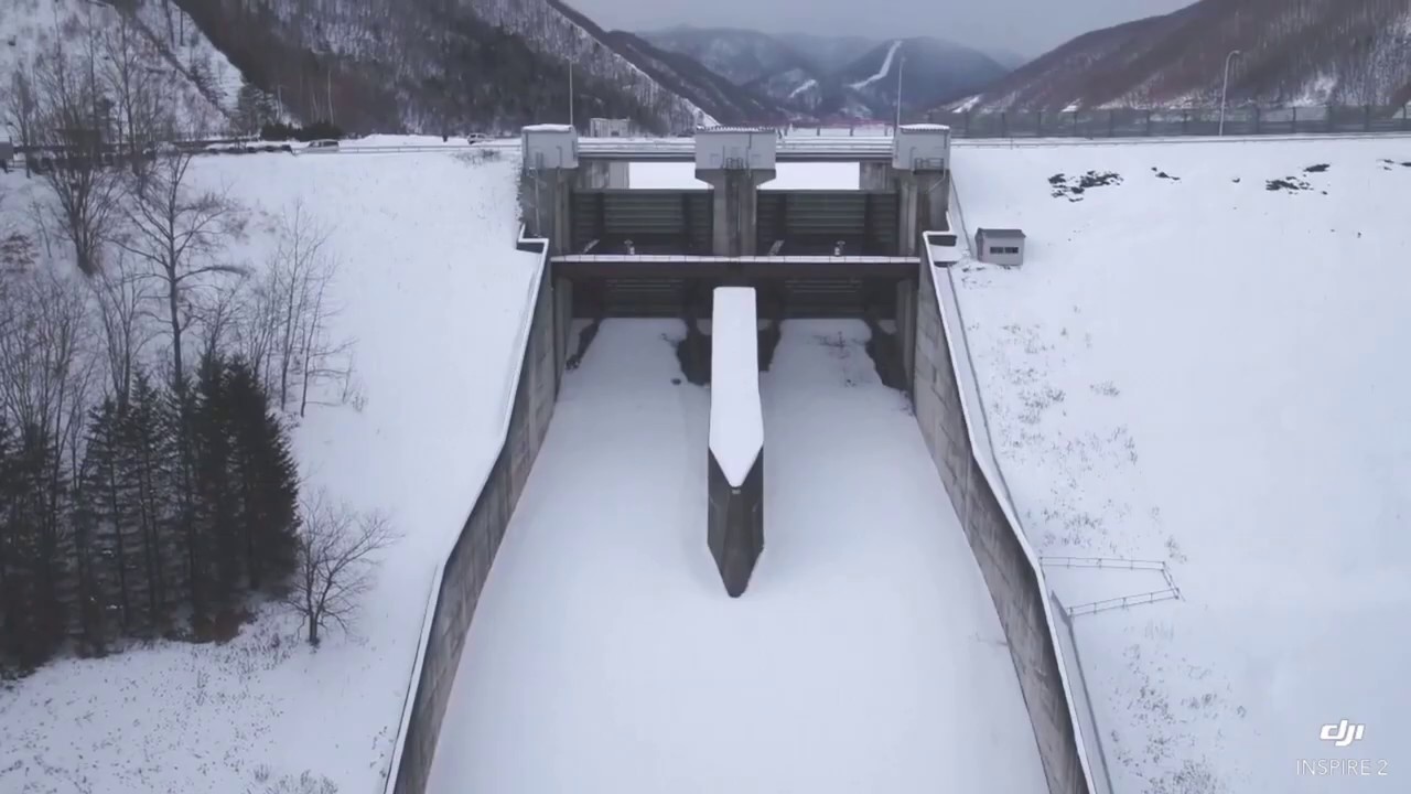 【空撮】十勝ダム 冬 Part1【北海道】