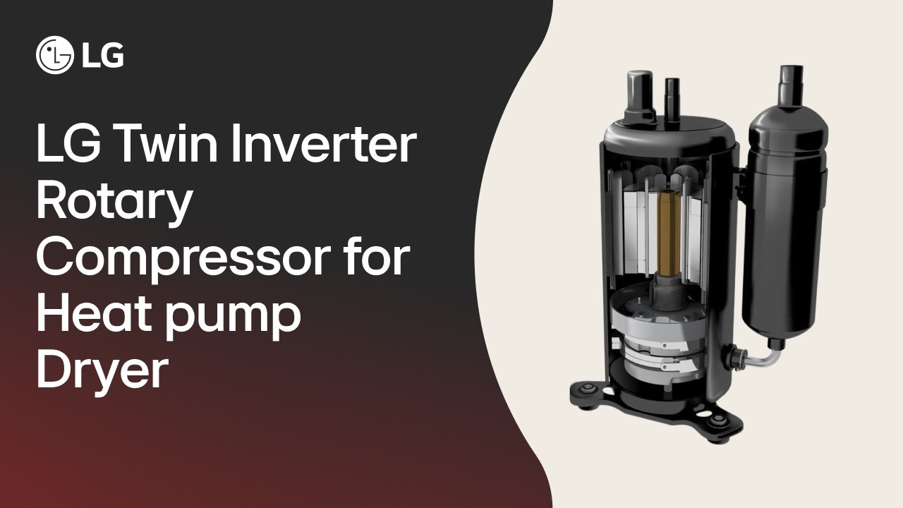 LG Twin Inverter Rotary Compressor for Heat pump Dryer