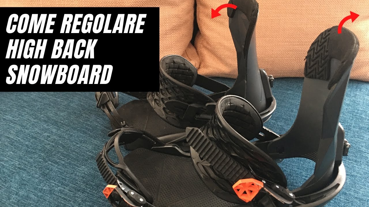 Snowboard regolare l'High Back degli attacchi.