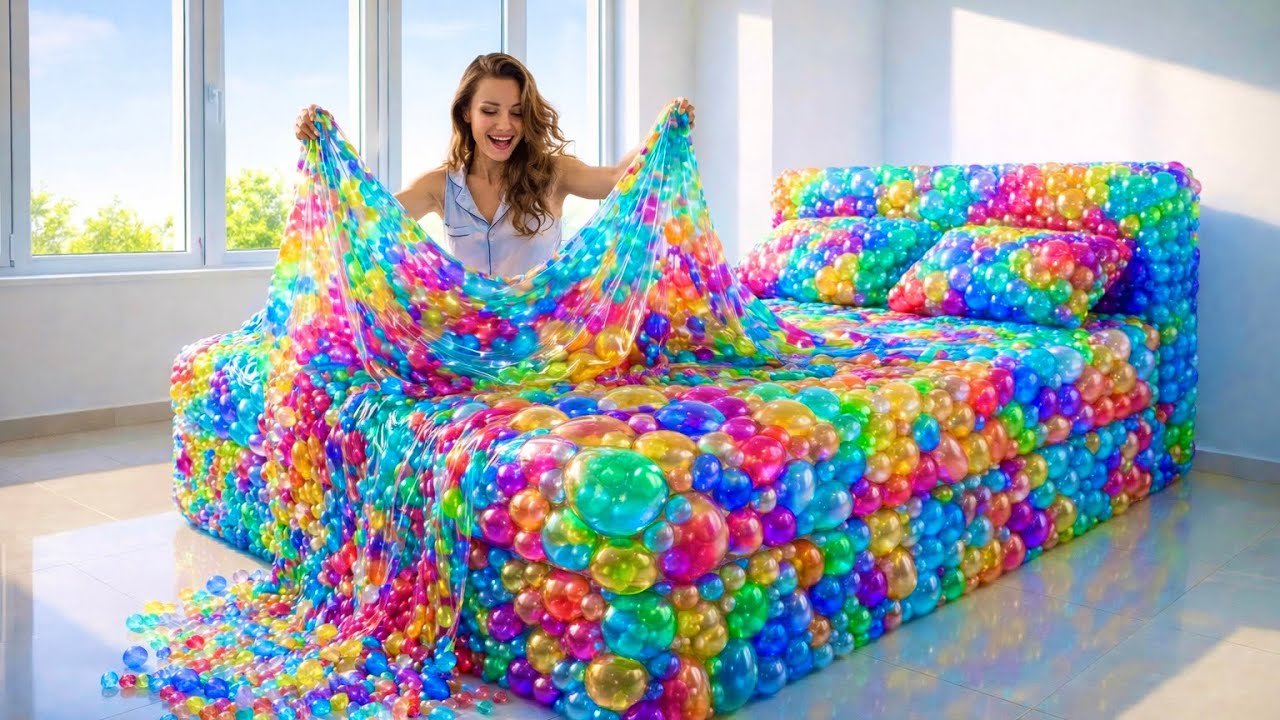 Which Crazy Bubble Wrap Bed Would You Choose 🫧✨   Ultimate Oddly