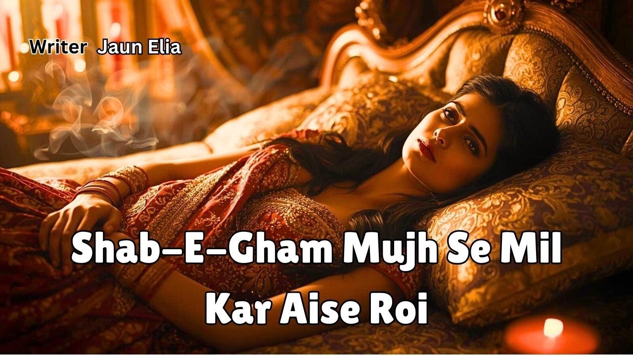 Shab E Gham Mujhse Mil Kar | Urdu Ghazal Hit | Jaun Elia
