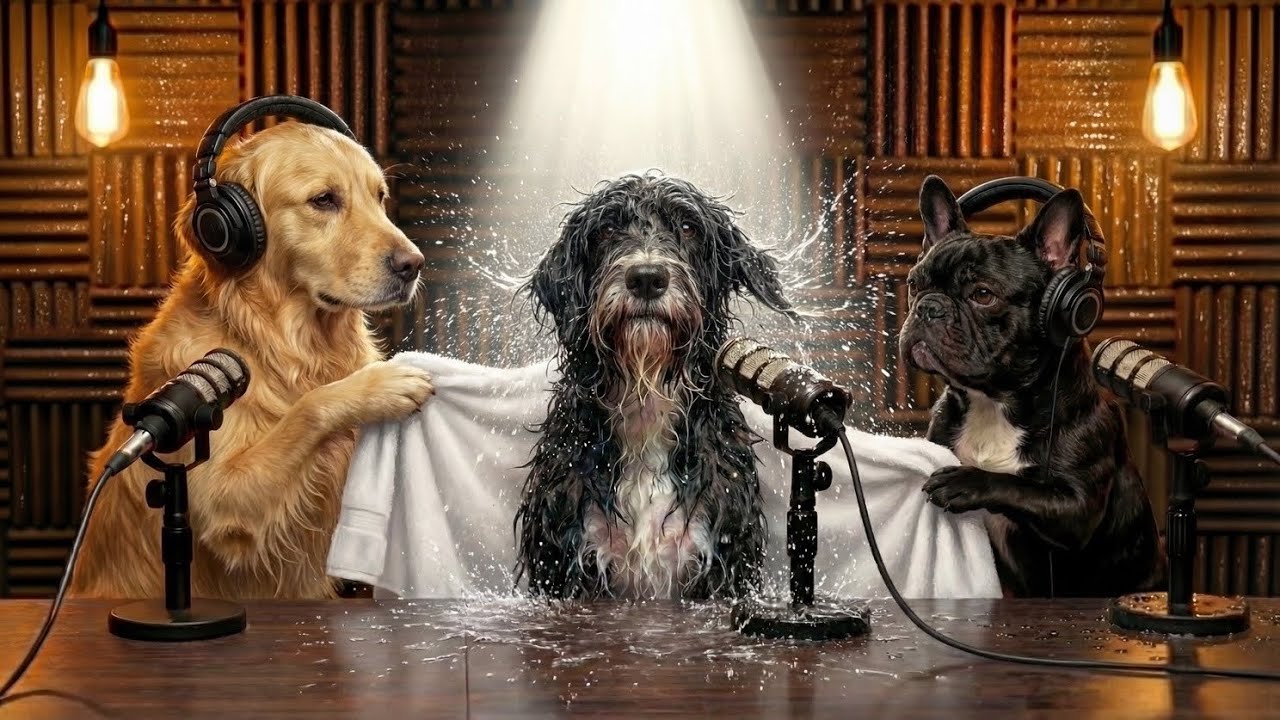 Our Podcast Guest Showed Up Completely Soaked… (Portuguese Water Dog)