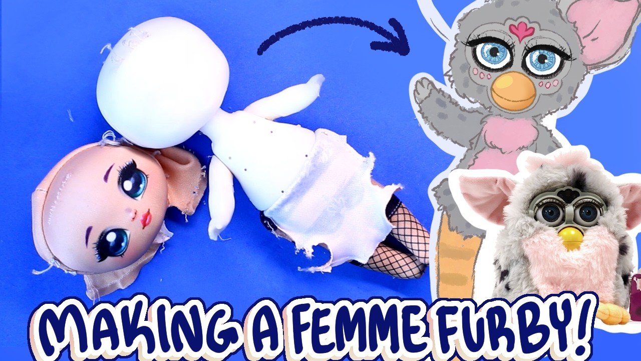 My most monstrous creation: Furbette the Furby doll