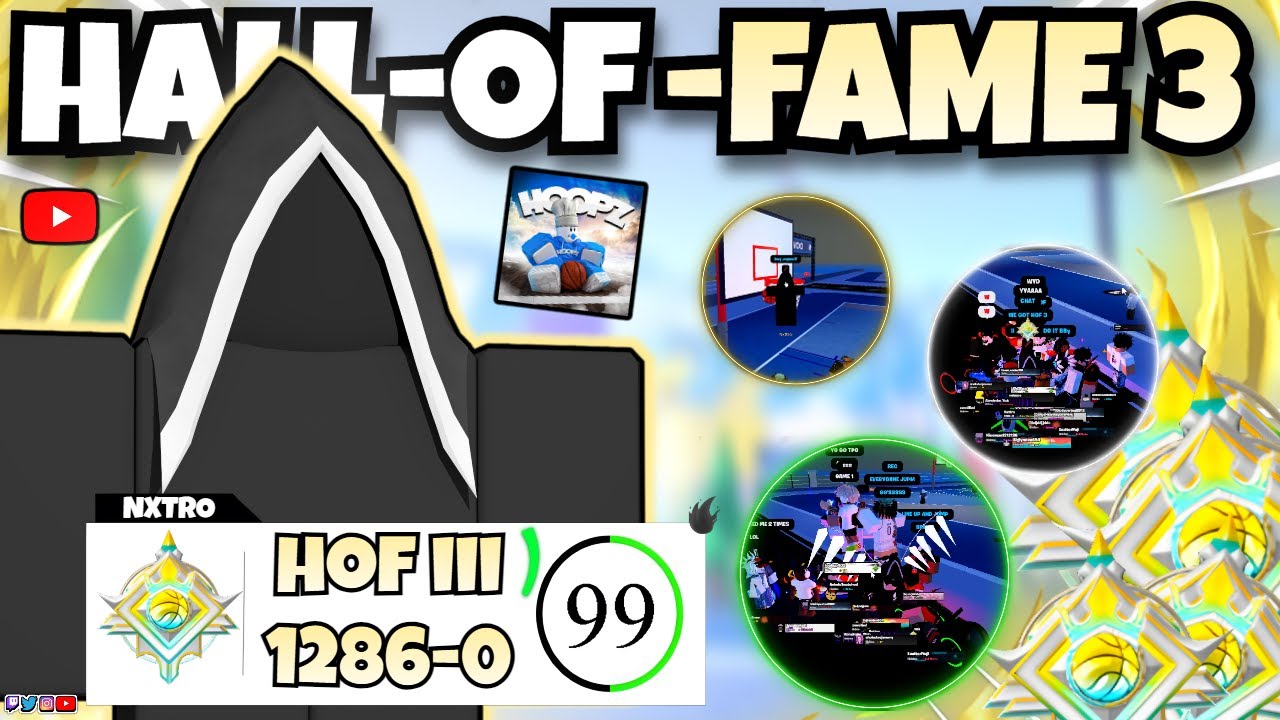 I HIT HALL OF FAME 3 IN HOOPZ! 🌟(Roblox Hoopz 🏀)
