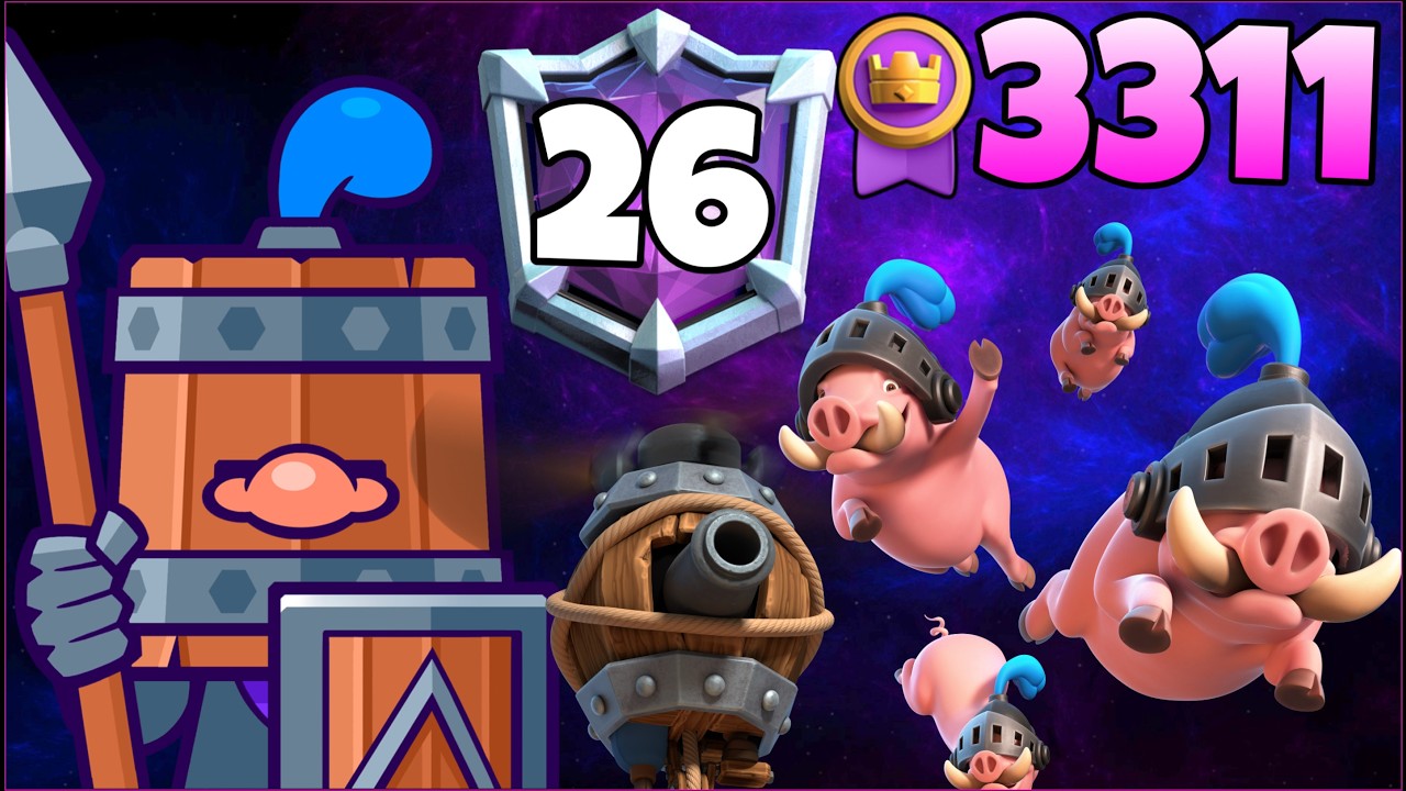 3311🥇 with Royal Recruits Hogs Deck.!