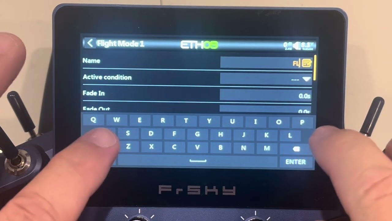 FrSky X20S Ethos setting up using Flight Modes