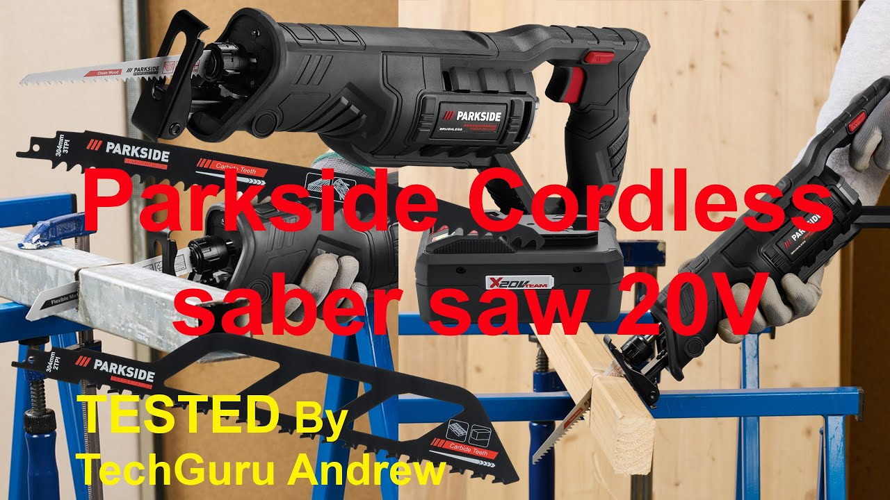 Parkside Performance 20V Cordless Saber Saw PSSAP 20-Li D5