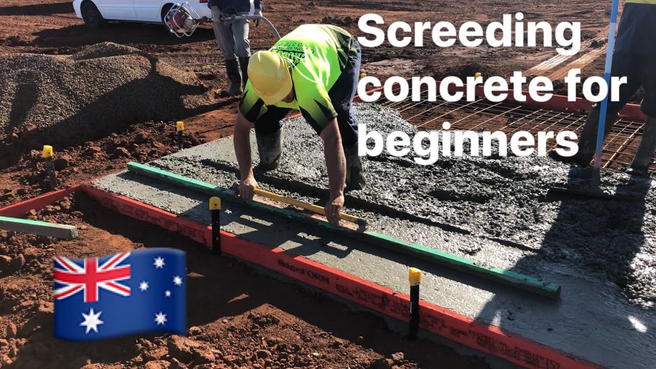 How to screed concrete for beginners