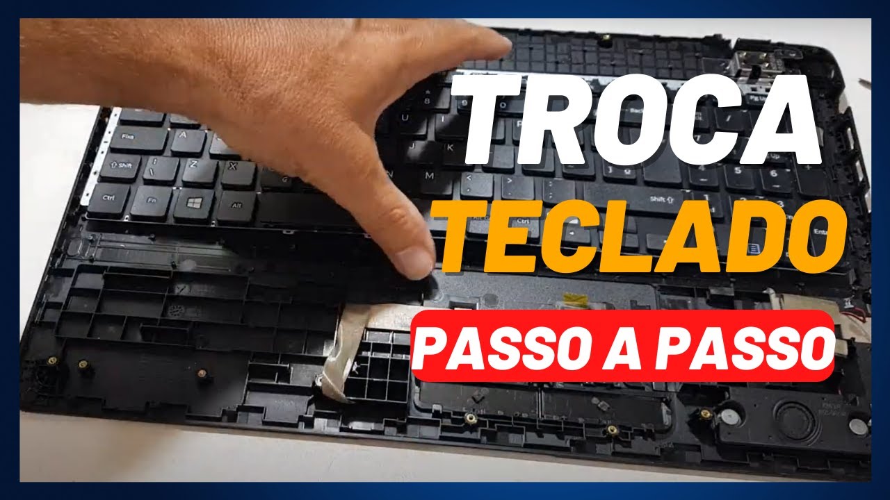 Notebook Samsung NP300E5M Troca do Teclado Passo a Passo