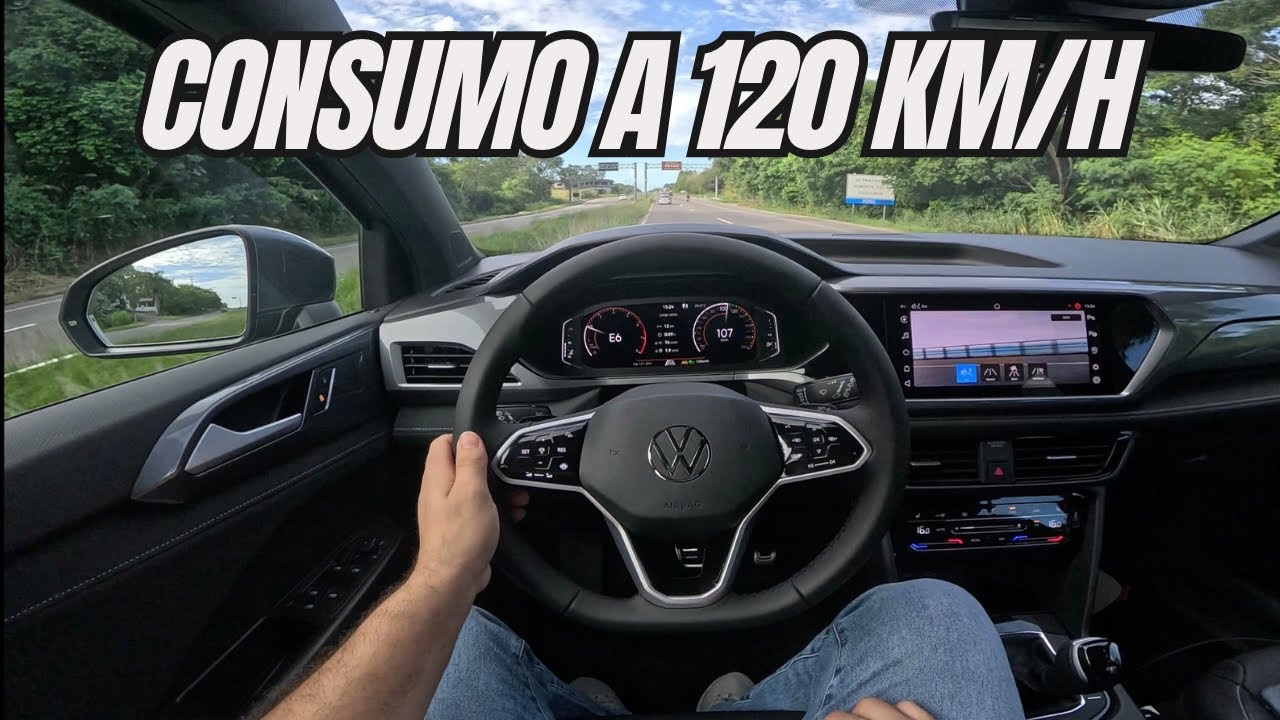TESTEI O CONSUMO DO TAOS 0KM! Veja qual foi a m&eacute;dia na rodovia a 120 KM/H