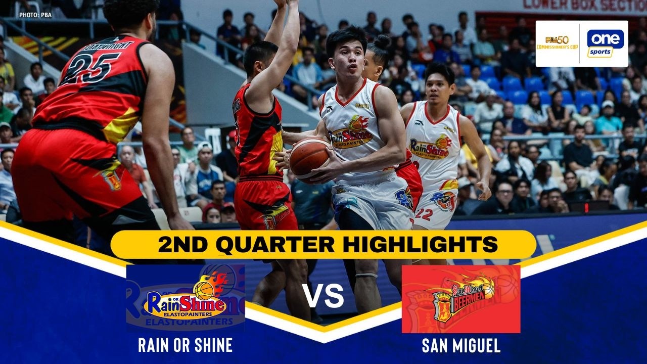 SAN MIGUEL vs RAIN OR SHINE | 2ND QUARTER HIGHLIGHTS | PBA SEASON 50 COMMISSIONER&rsquo;S CUP