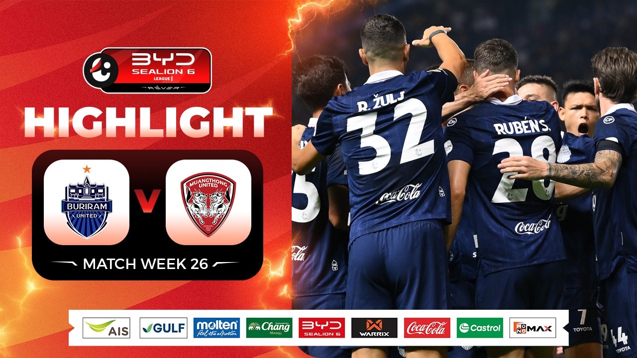 Highlights of Buriram United vs. Muangthong United | BYD C-Lions Six League One 25/26 | March 22,...