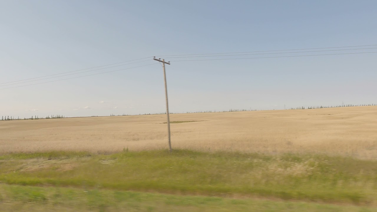 Driving to WEYBURN Saskatchewan Canada - Life in The Prairies / Countryside.
