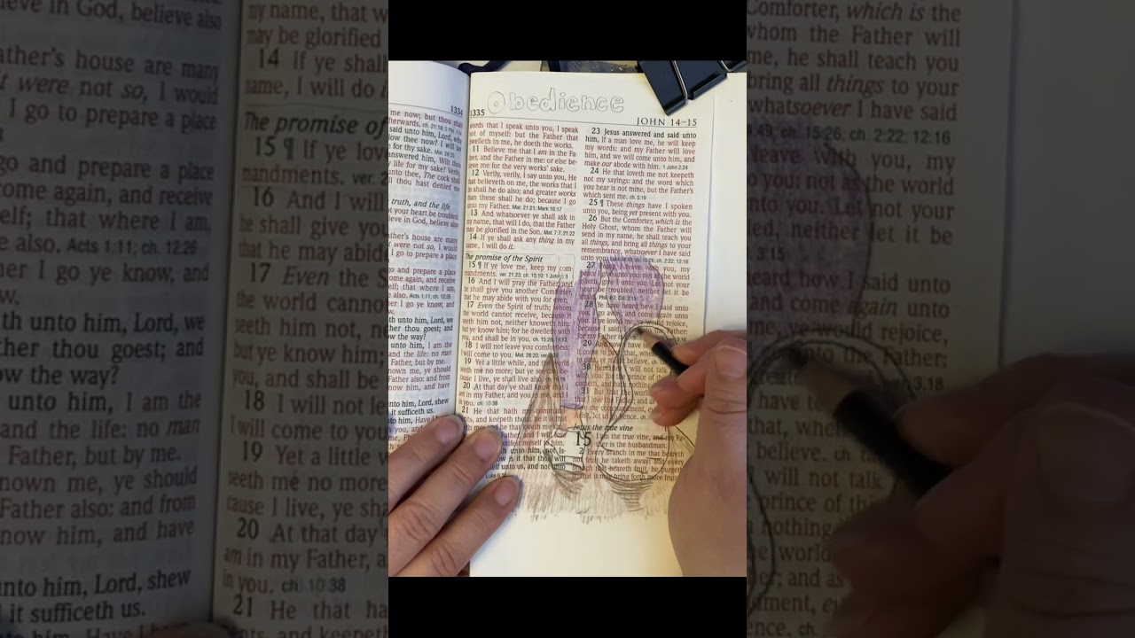 Scripture Art & Bible Journaling - Obedience