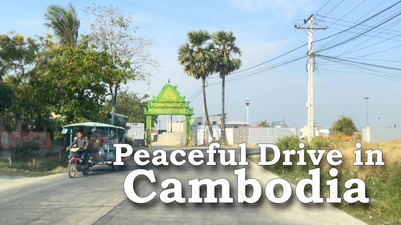 Relaxing Drive in Cambodia | Daily Life on Local Streets
