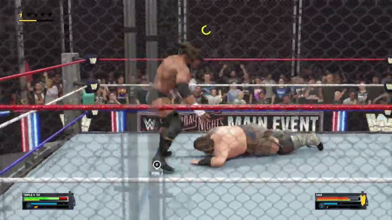 Wwe 2k25 steal cage match triple h vs ivar 