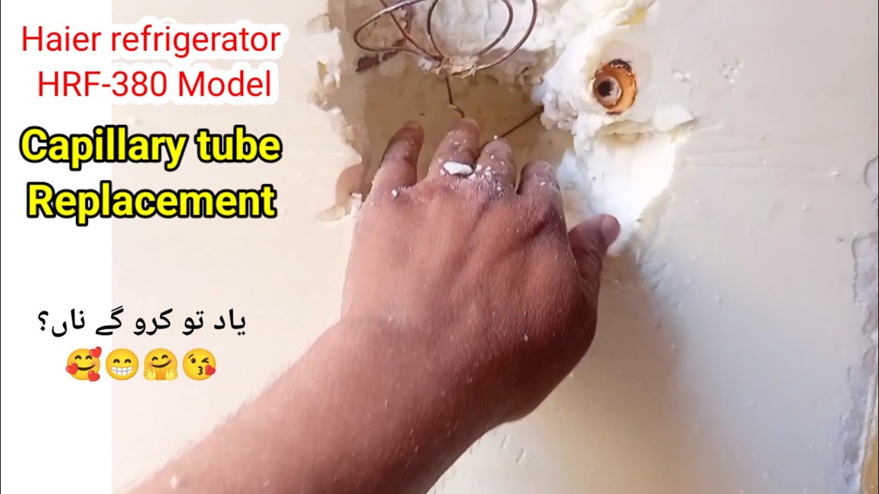 Haier refrigerator capillary tube replacement|Haier refrigerator model HRF-380 capillary tube replac