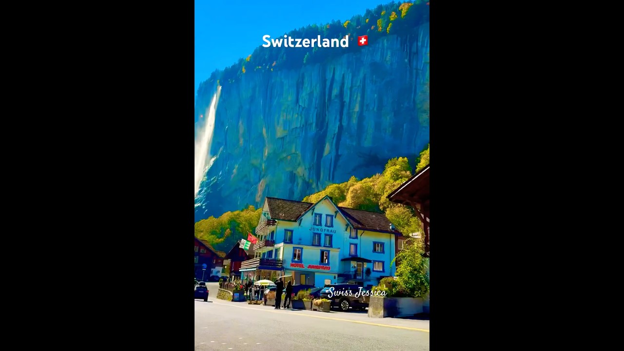 【Switzerland】 Autumn is in the air 🇨🇭#switzerland #travel #nature #swisswaterfalls