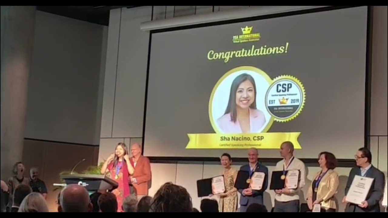 Certified Speaking Professional Sha Nacino at the Global Speakers Summit