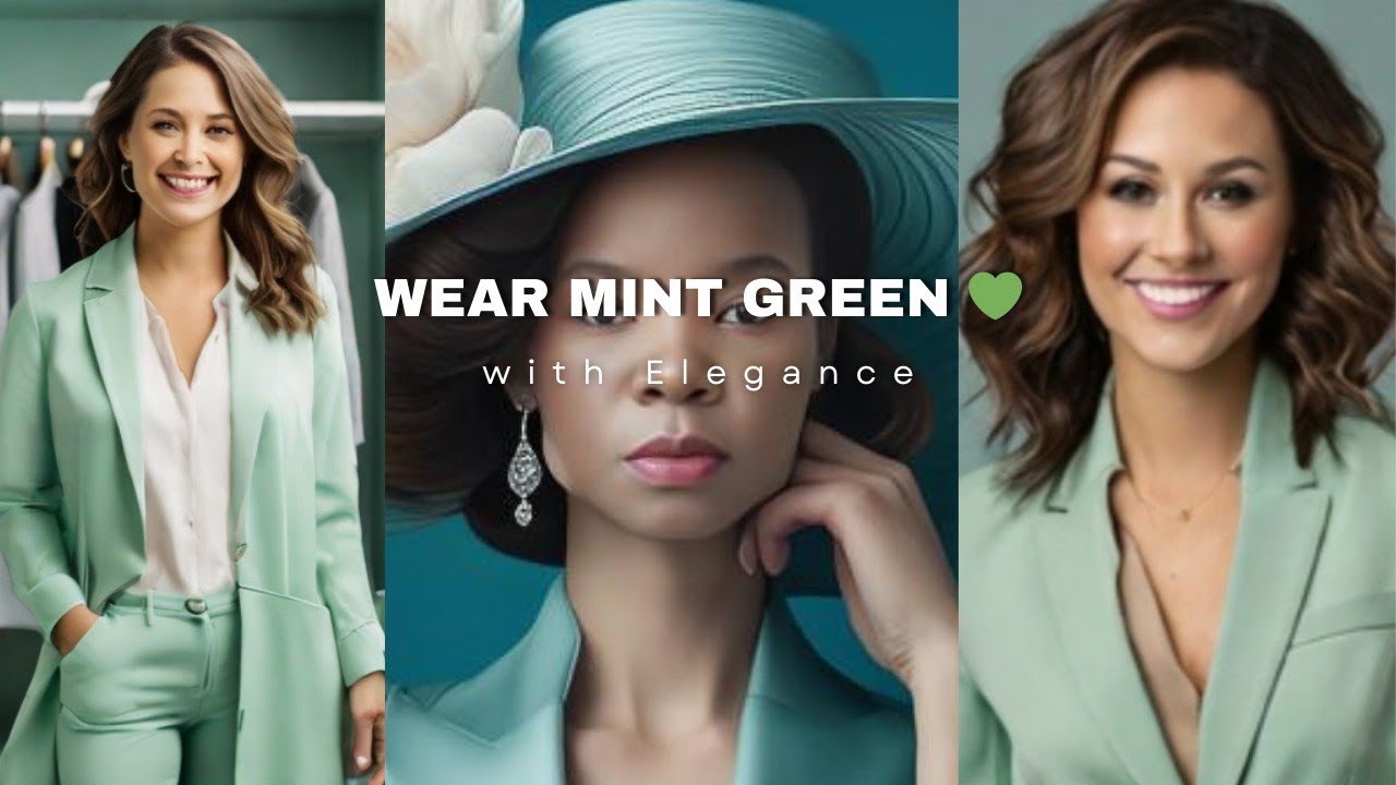 How to perfectly mix and Match Mint Green colour for classy and elegant look #subs loo style#model