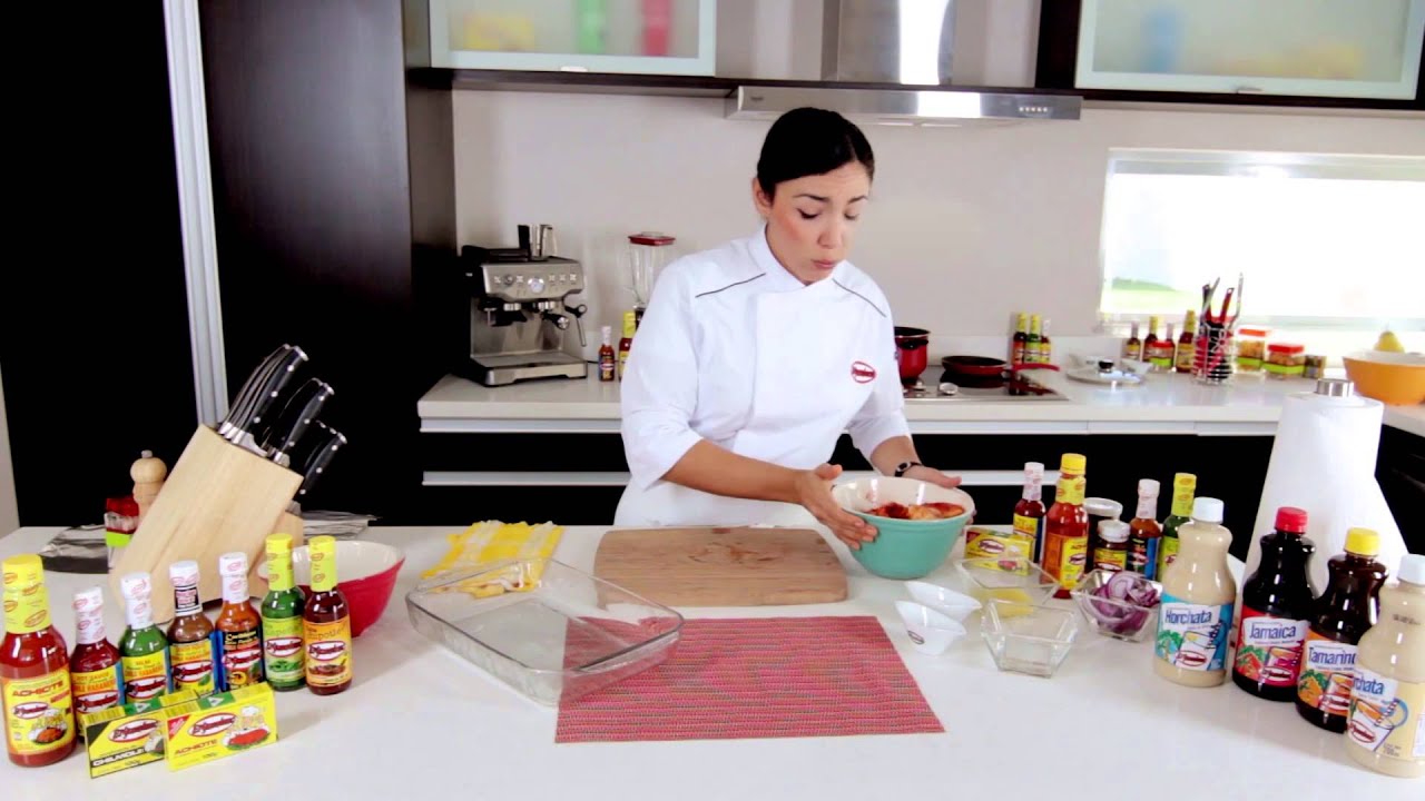 Recetas El Yucateco - Pechugas de Pollo con Achiote