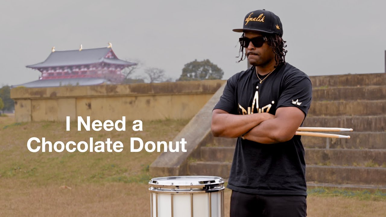sdjmalik 'I Need a Chocolate Donut' | Snare Drum Performance