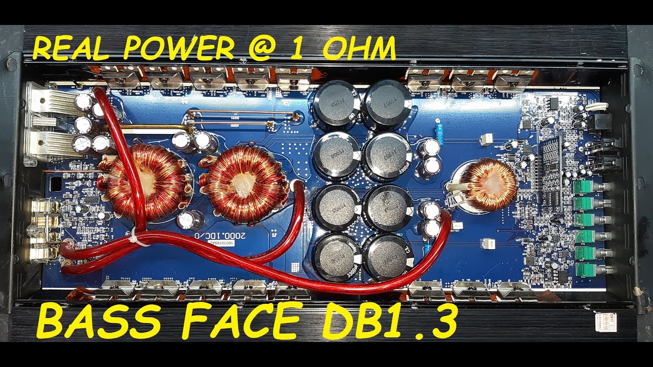 BASS FACE DB 1.3 (scheda blu) - POTENZA REALE [RESISTIVE LOAD 1OHM]