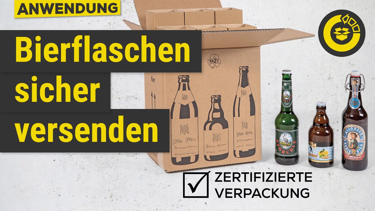 Bierflaschen Versandkarton DHL-zertifiziert | TransPack-Krumbach