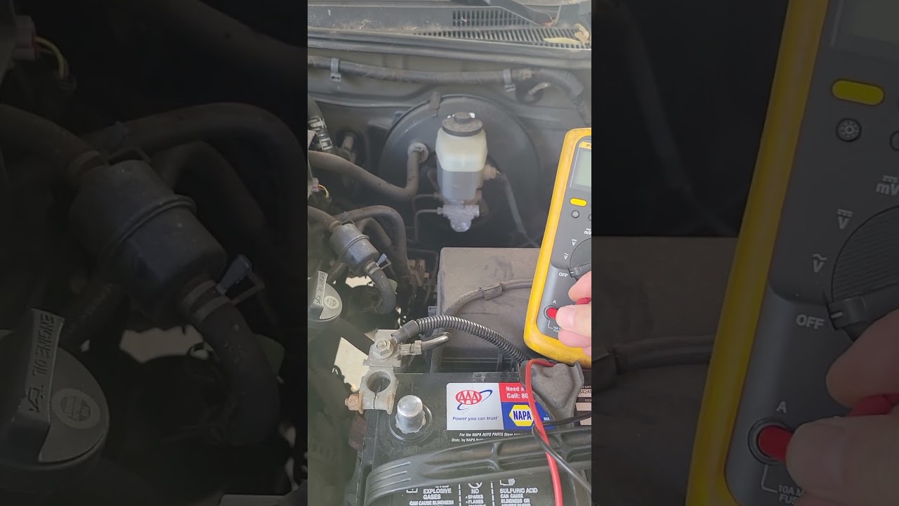 Checking for parasitic battery draw in a car #survivalcomms