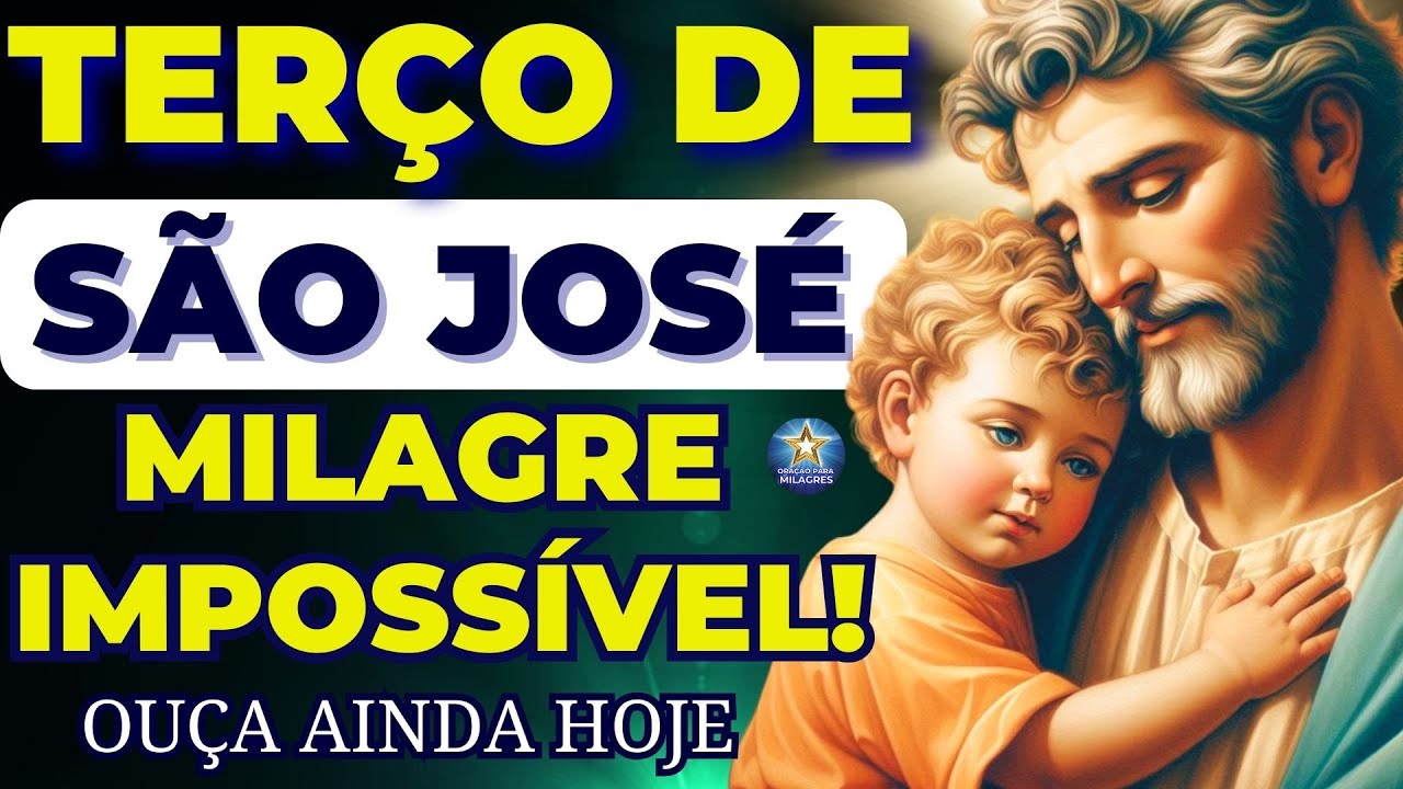 📿TERÇO DE SÃO JOSÉ POR UM MILAGRE IMPOSSÍVEL🙏Ore e ALCANCE Muito RÁPIDO