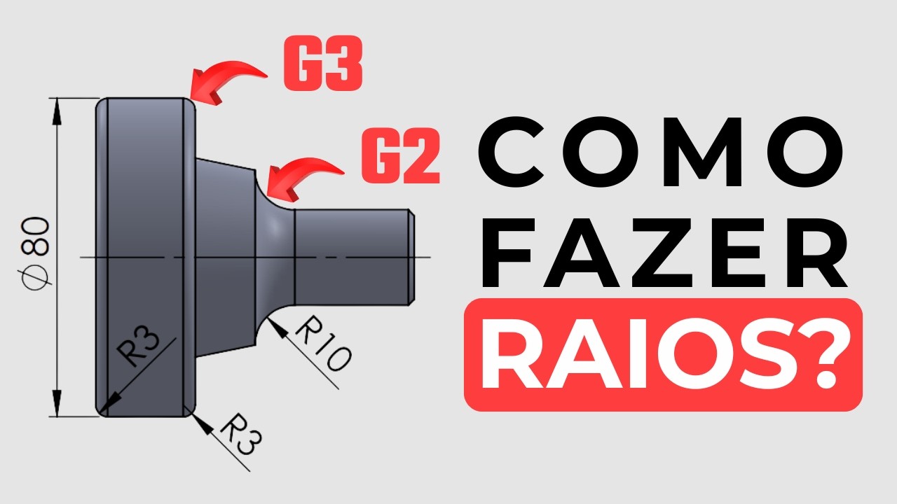 Exercício 2: G02 e G03 - Torneamento CNC FANUC